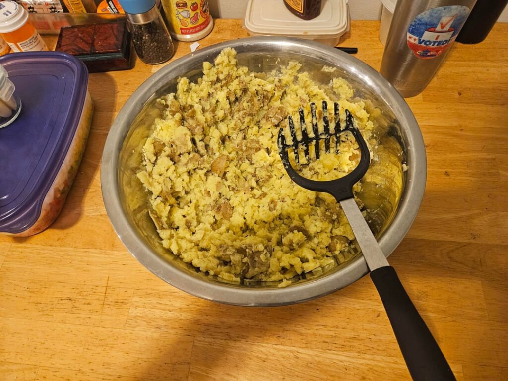 My breakfast burrito meal prep process