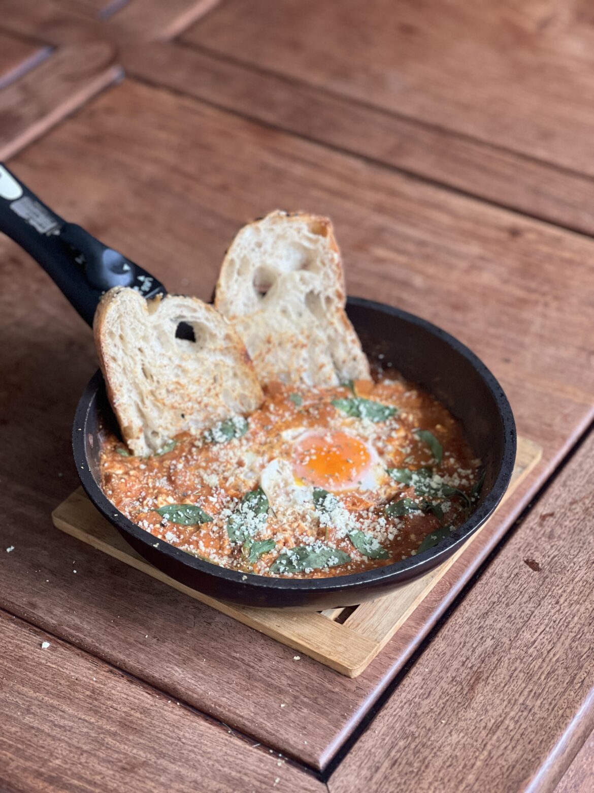 High Protein Shakshuka with Sourdough!