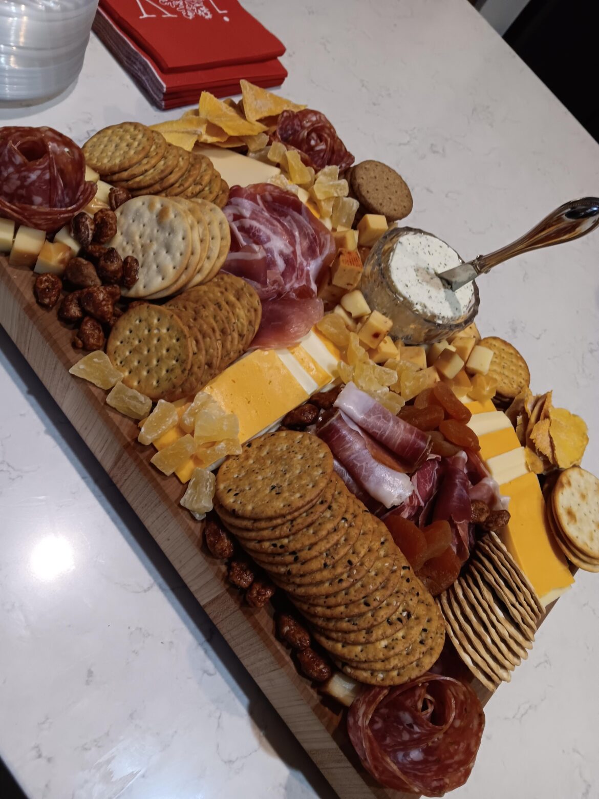 My first charcuterie board ever!