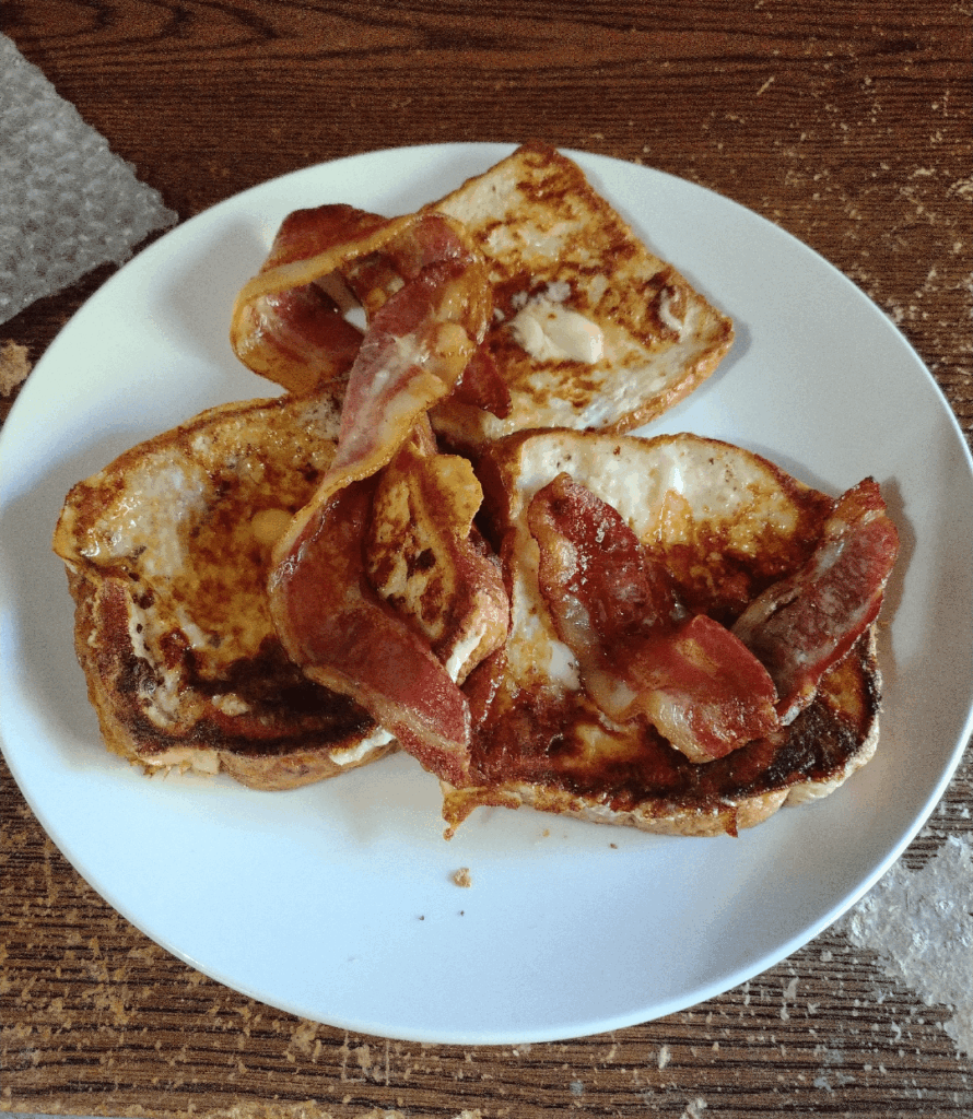 French toast and bacon!