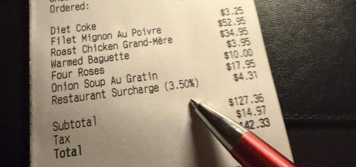 3.5% surcharge now? Is this standard?