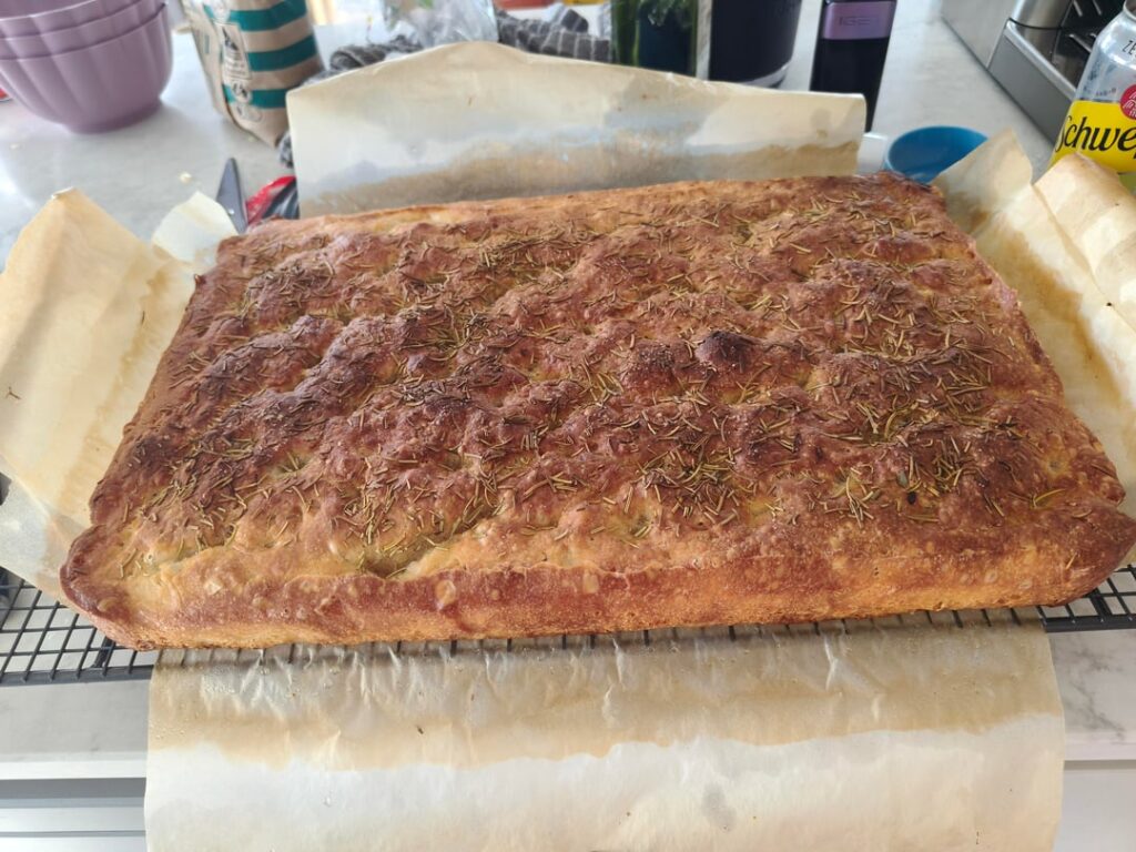 My first successful attempt at focaccia!