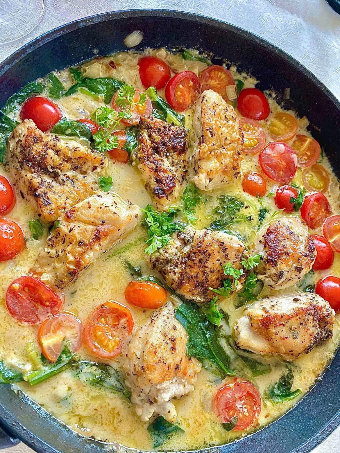 [homemade] creamy Tuscan chicken