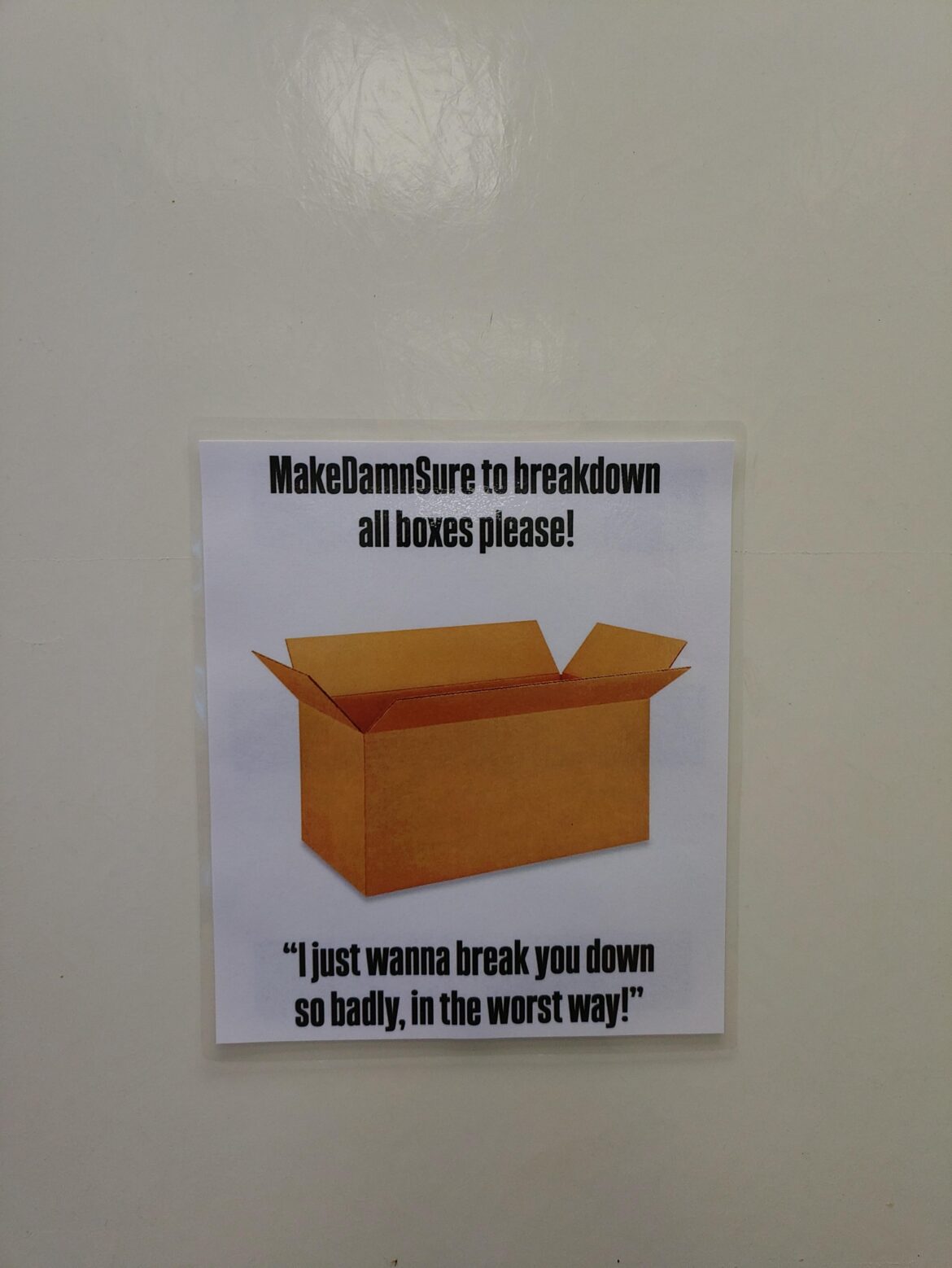 Told Chef that only people of a certain age would appreciate this.