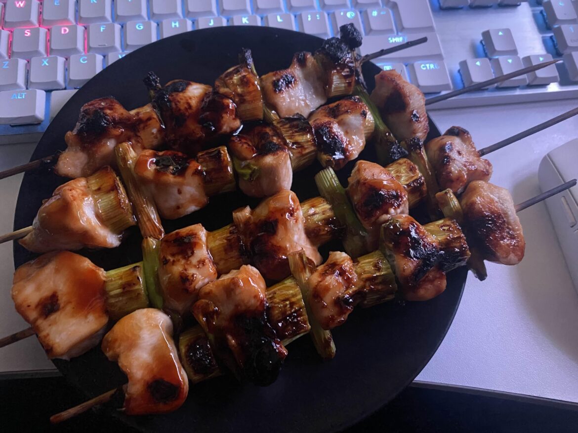 Made chicken yakitori for the first time
