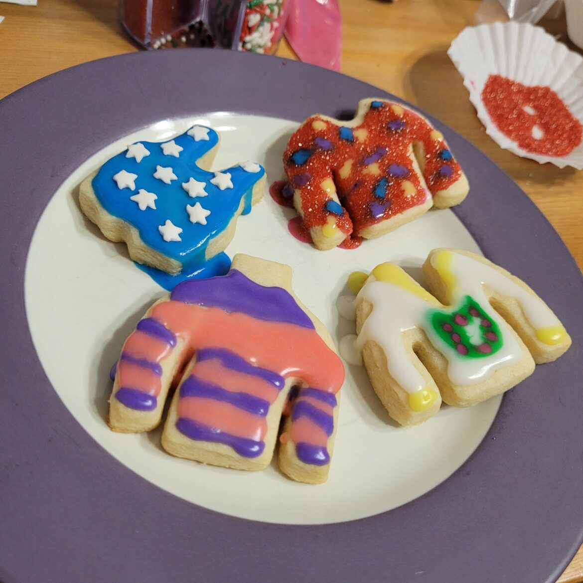 Cookie decorating takes time