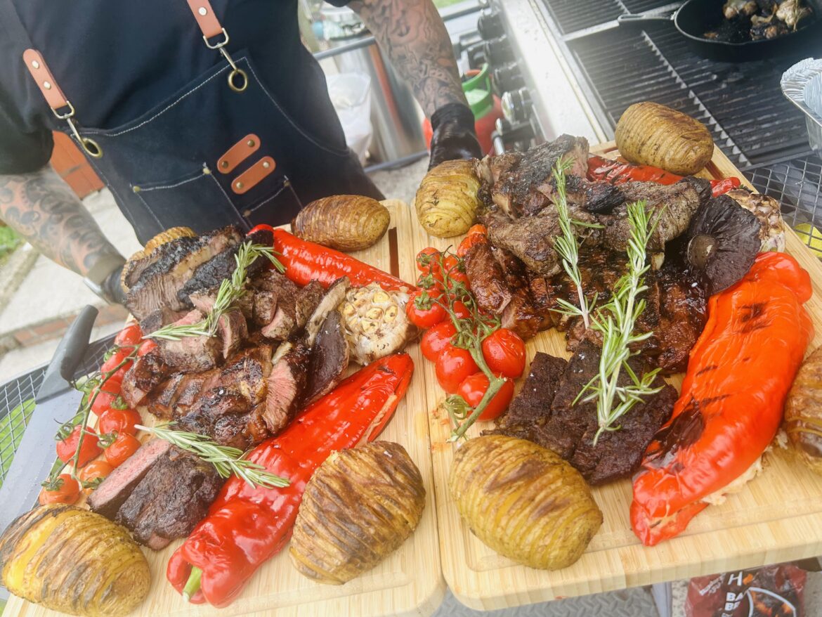 Tomahawk steak platter