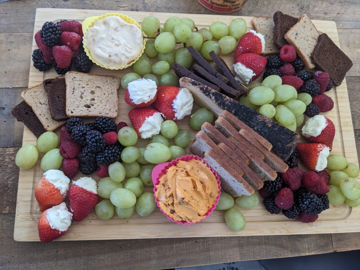 Cheese and Fruit Charcuterie Board
