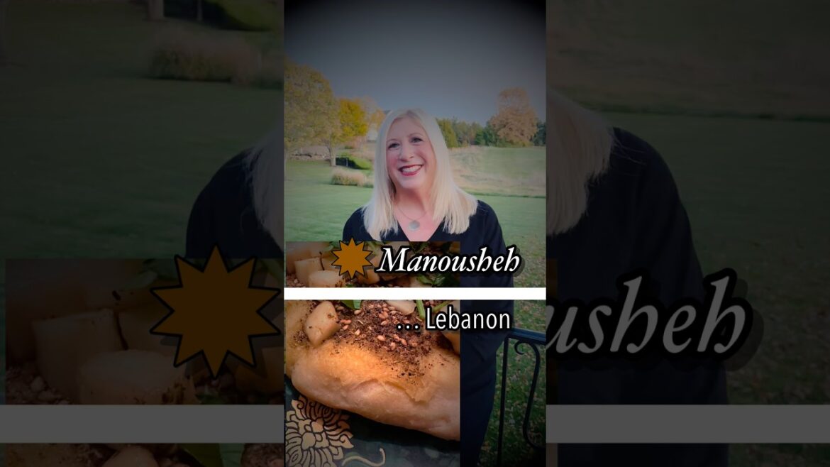 Lebanon: Manousheh (Grilled Flat Bread) #lebanesefood