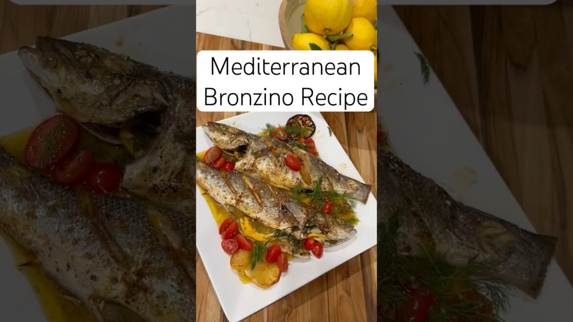 Mediterranean Bronzino Recipe  #MediterraneanBranzino #SeafoodRecipe #CookingWithLiana #food #yt