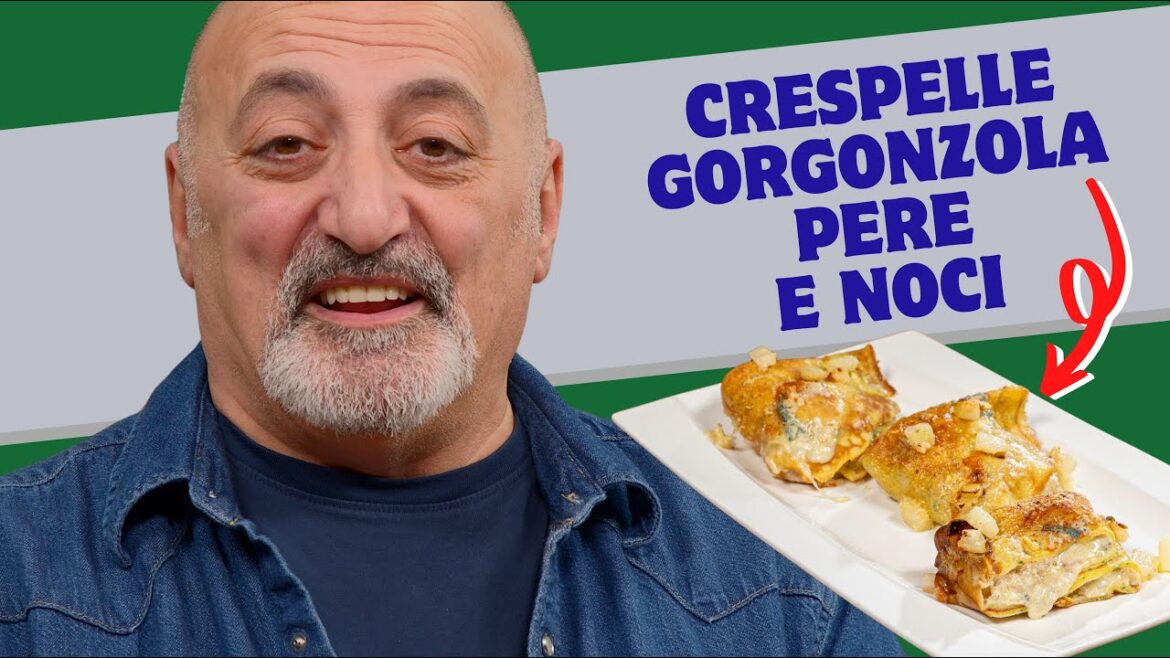 Crespelle gorgonzola pere e noci