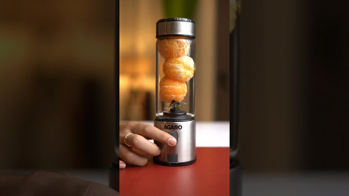 Orange Juice In Blender ASMR !!