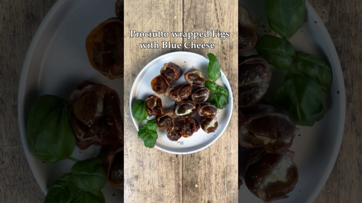 Prociutto wrapped Figs with Blue Cheese Prociutto wrapped Figs with Blue Cheese