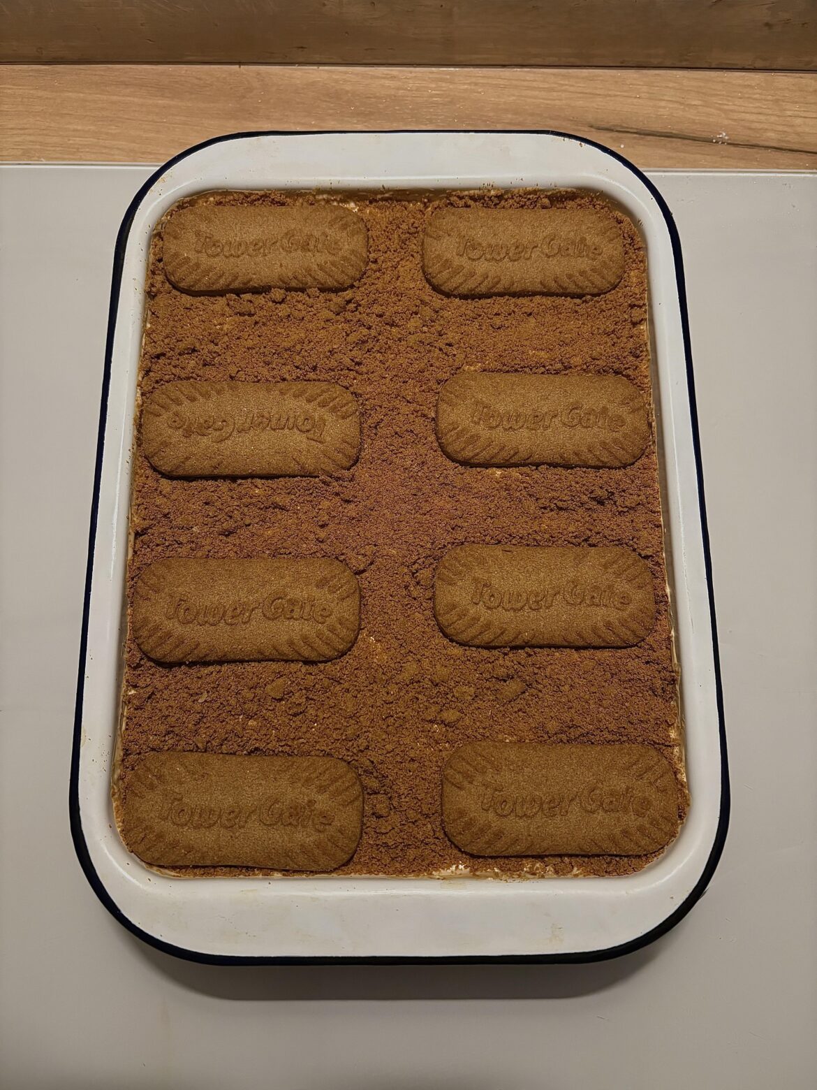 Vegan biscoff tiramisu