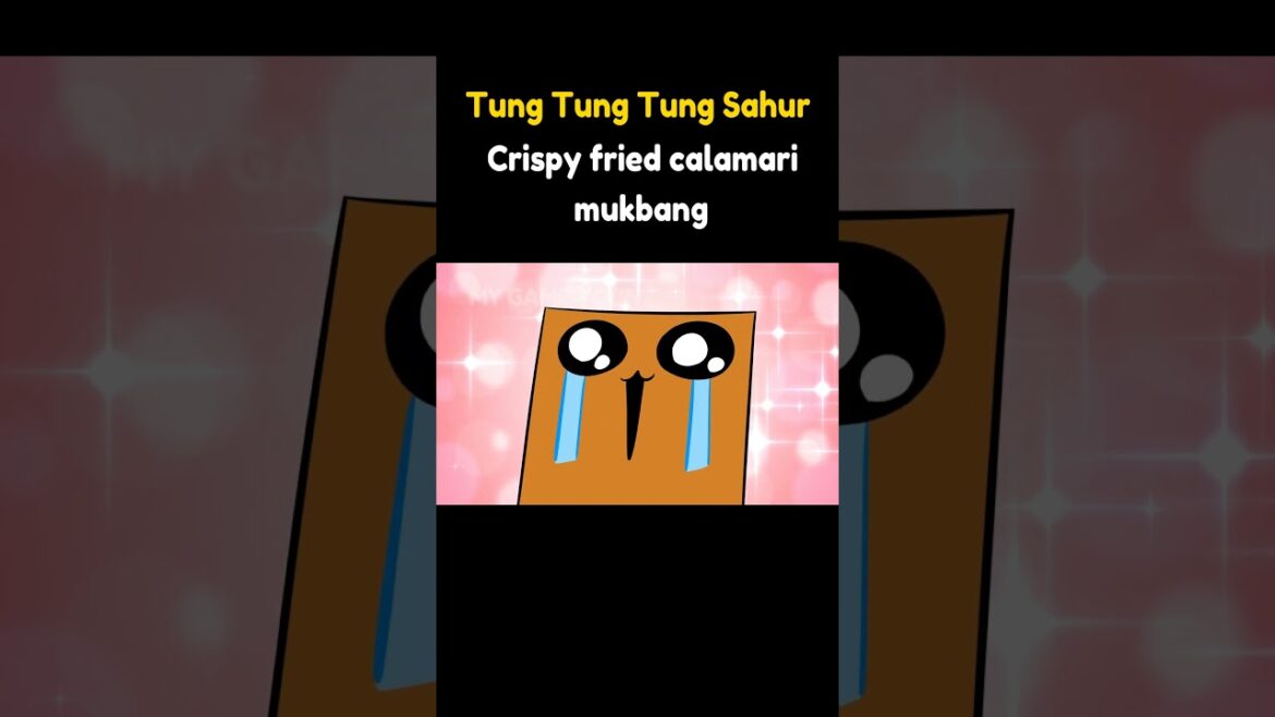 Tung Tung Tung Sahur Crispy fried calamari mukbang #italianbrainrot