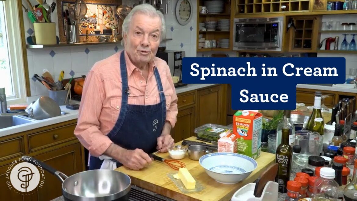 Simple Side Dish: Spinach in Cream Sauce