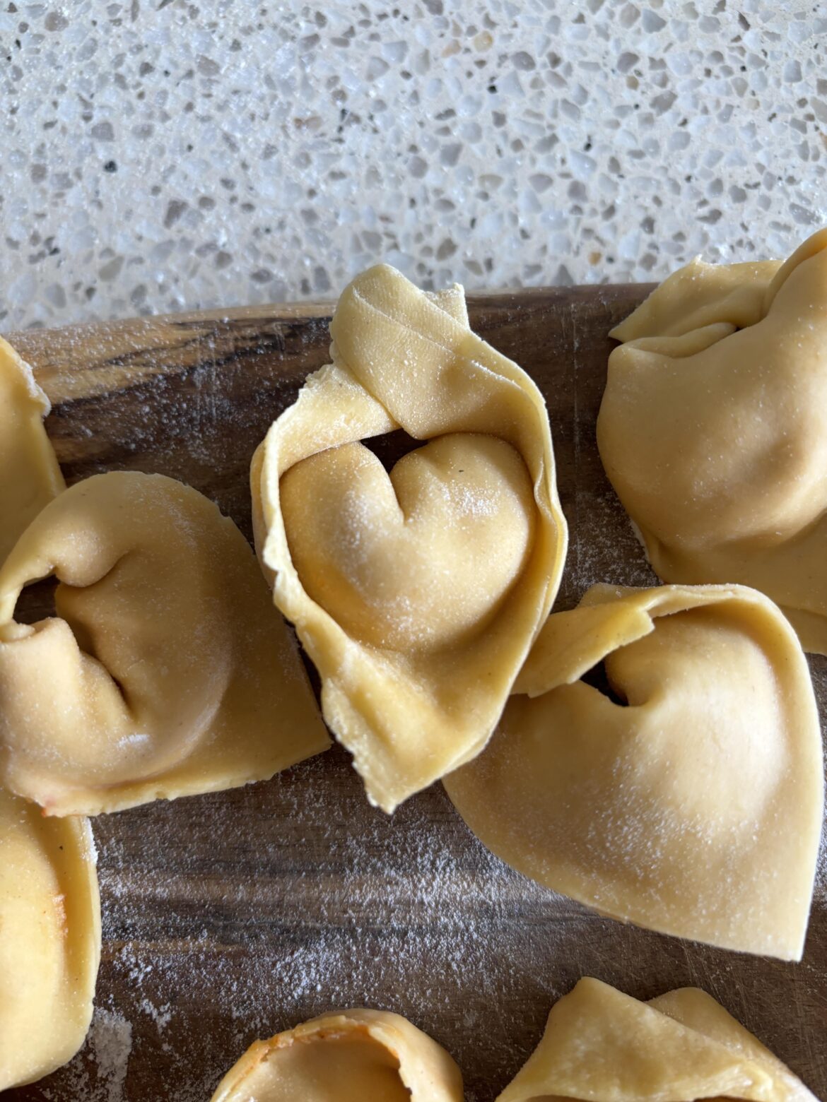First attempt at Tortelloni - Nduja and burrata filling