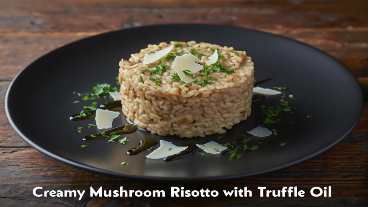 Creamy Mushroom Risotto with Truffle Oil | Easy & Rich Italian Comfort Food