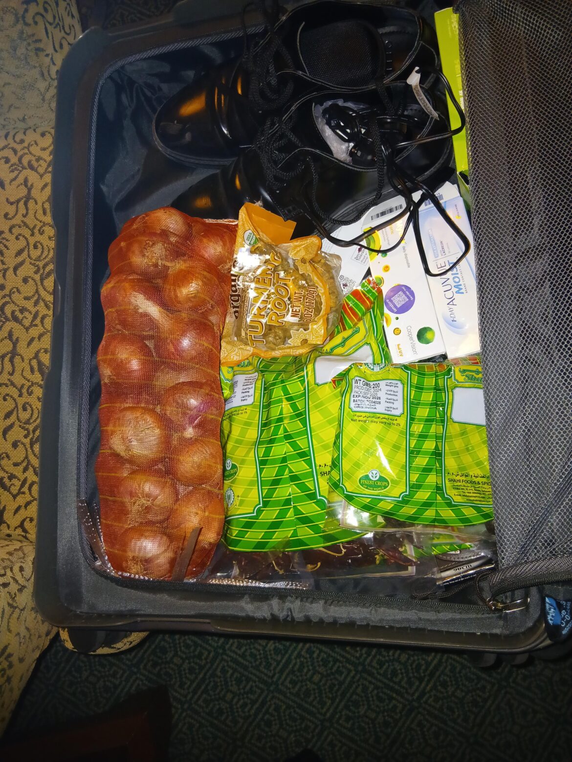 Packing case after work trip...
