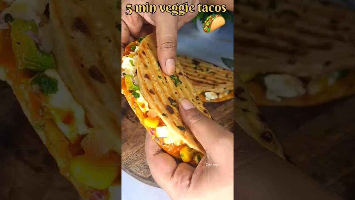 5-Minute Veggie Tacos (Quick + Easy Recipes)