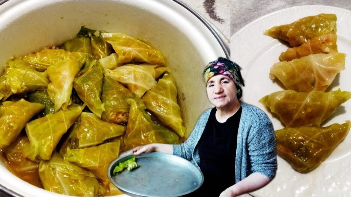 Herkese Sarma Yapmayı Öğretiyorum! Üçgen Lahana Sarması Nasıl Yapılır?