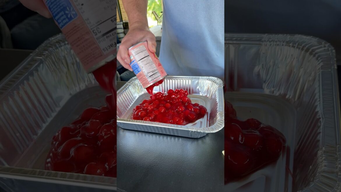 delicious and easy 3-ingredient cherry cobbler #soulfood delicious and easy 3-ingredient cherry cobbler #soulfood