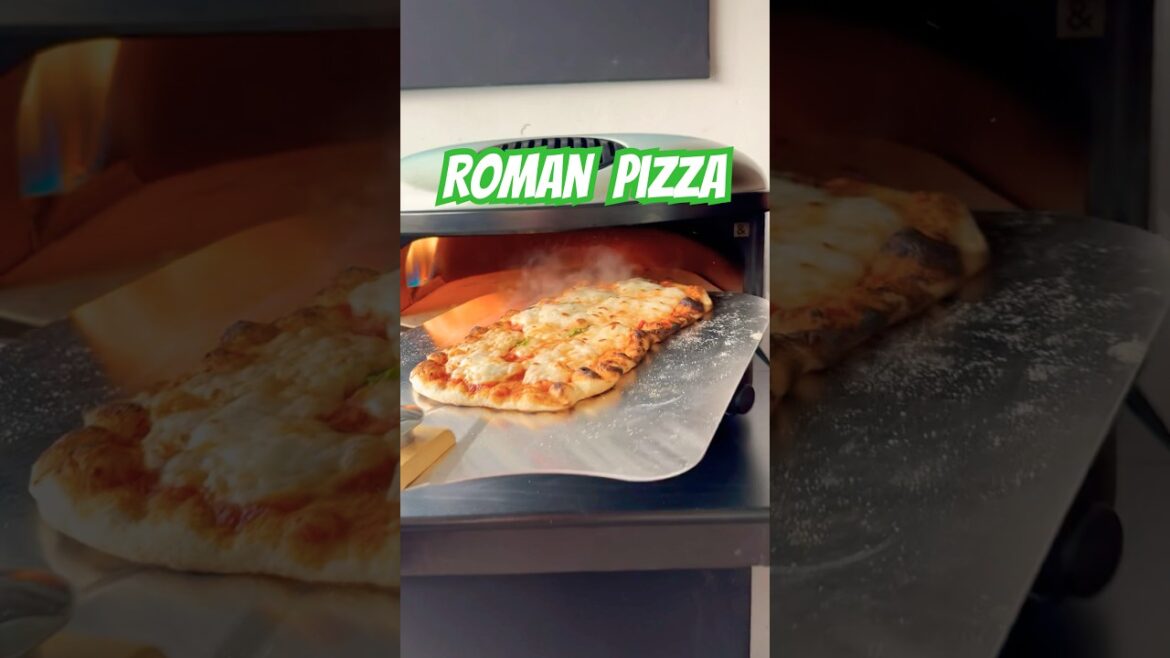 Roman style Margherita #pizza #margheritapizza #romanapizza #pizzalover #recipe #food