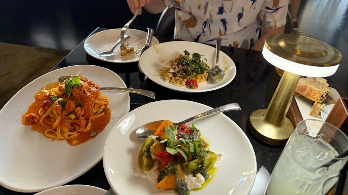 Ordered Heirloom Tomato Salad Lobster "Fra Diavolo" Linguine King Crab In Tomato Sauce Octopus Salad