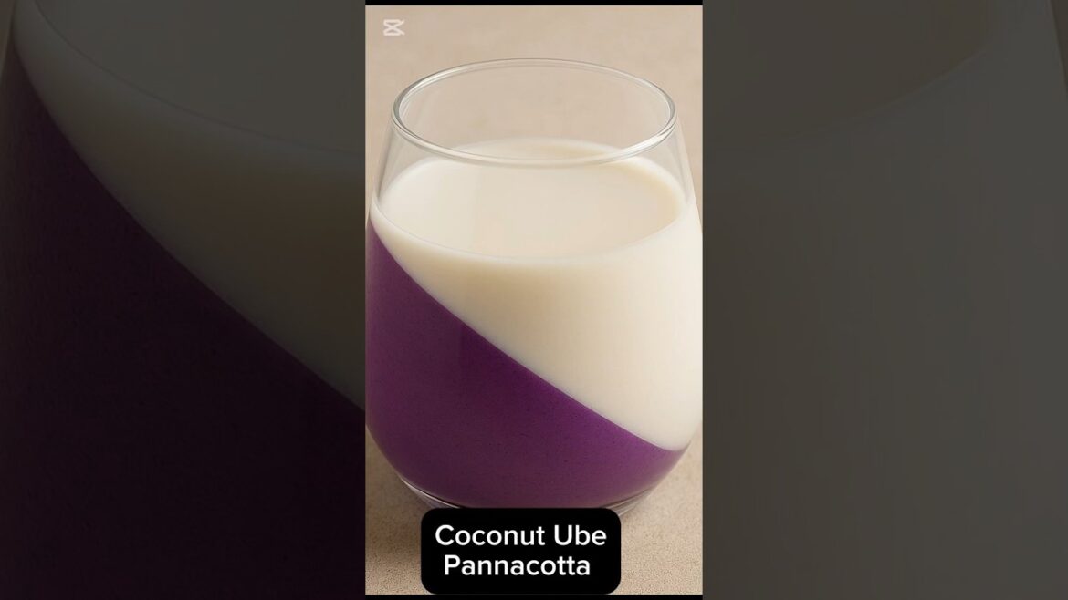 Creamy Coconut Ube Panna Cotta | Easy No-Bake Dessert Recipe