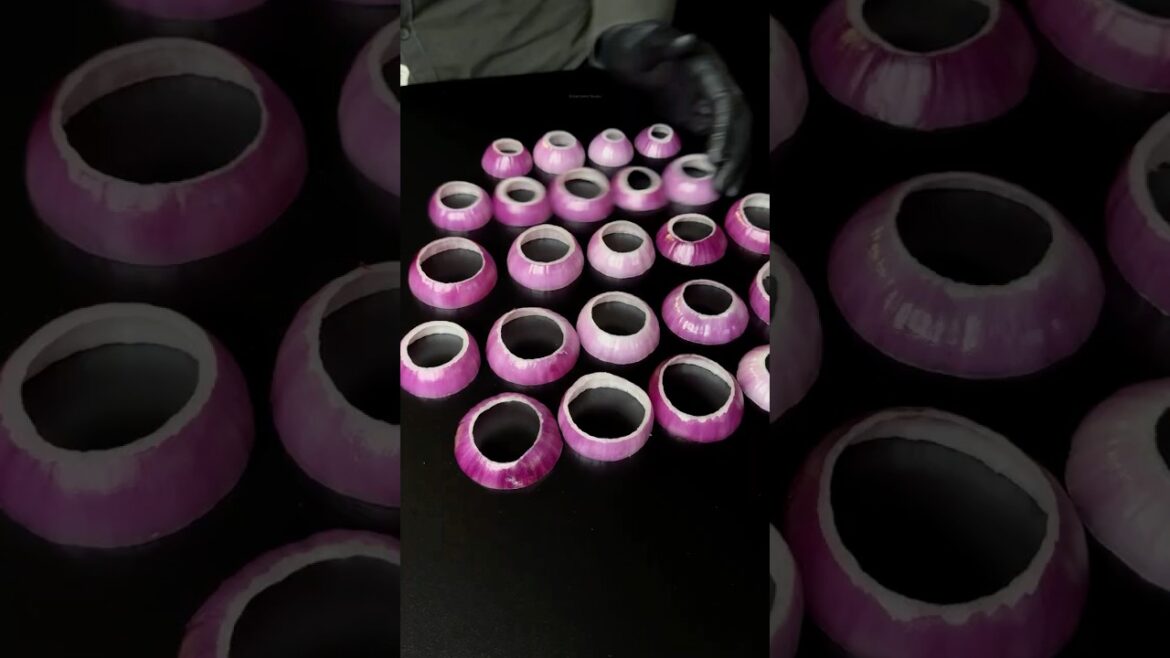 Super crispy onion rings #shorts #asmr