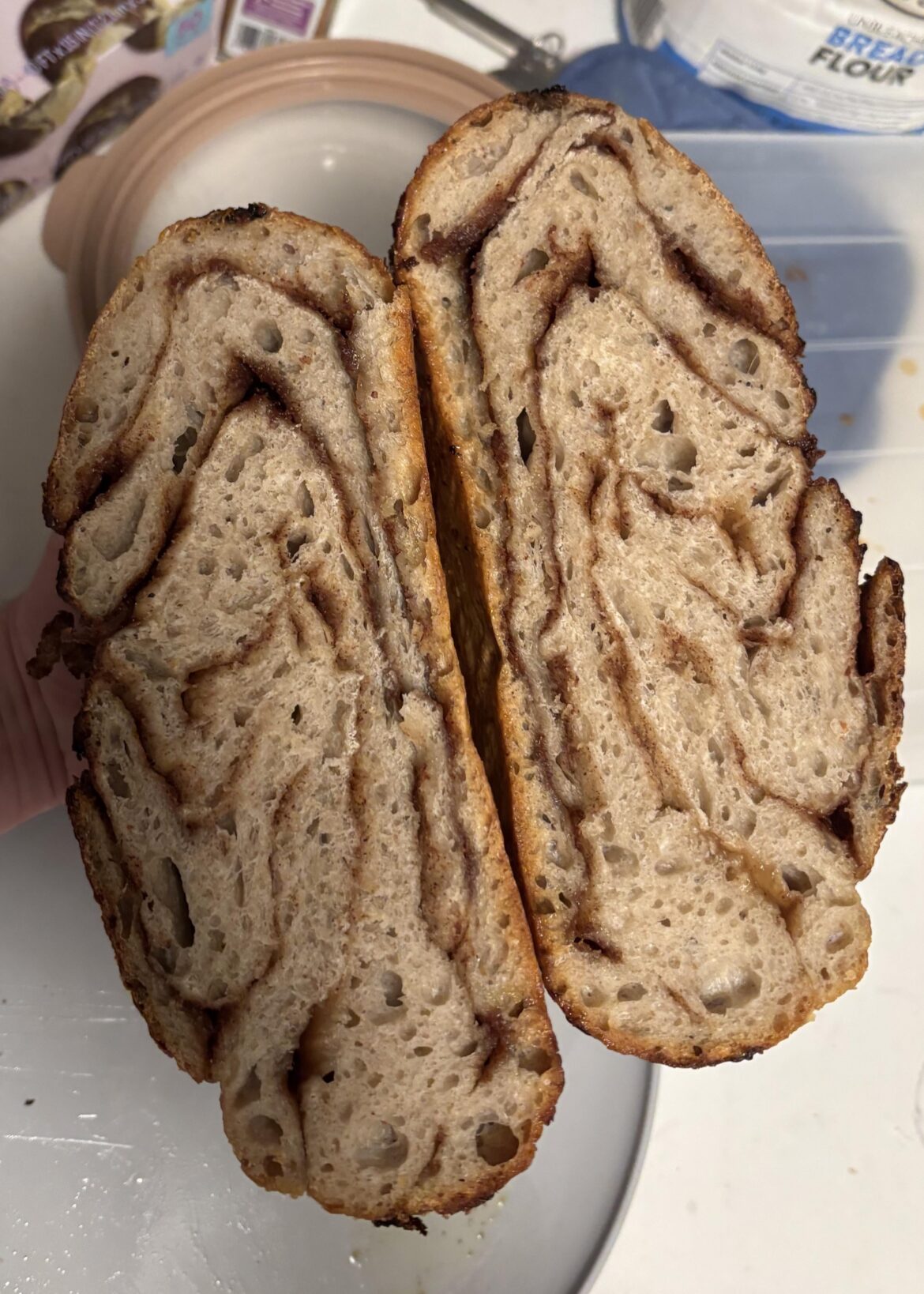 Cinnamon sugar inclusion loaf