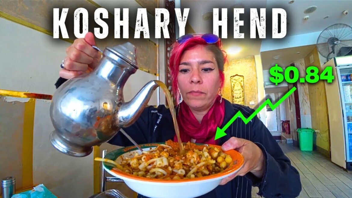 Koshary in Giza for $0.84 | Egypt Vlog 366 | طبق كشري ب ٤٠ ج