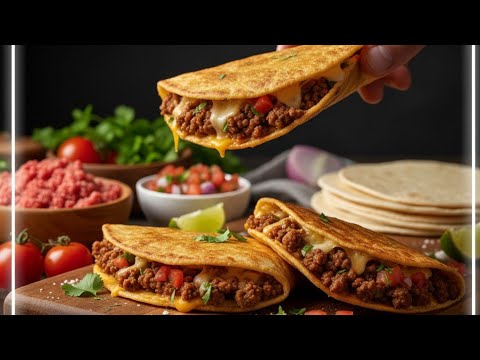 Viral Ground Beef Tacos in 5 Minutes | Easy Pan-Fried Tortilla Recipe Viral Ground Beef Tacos in 5 Minutes | Easy Pan-Fried Tortilla Recipe