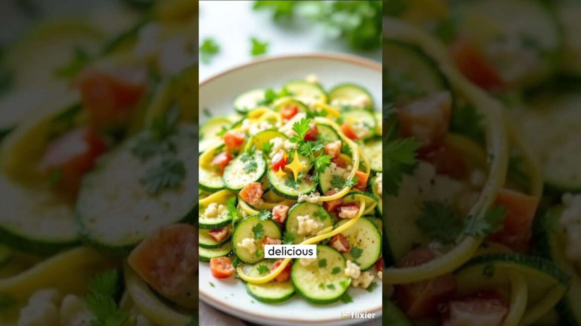 The Creamiest Greek Yogurt Zucchini Salad You Need To Try!