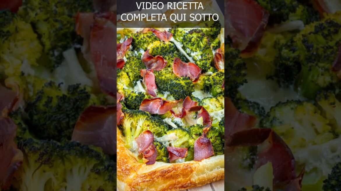 TORTA SALATA CON BROCCOLI E SPECK