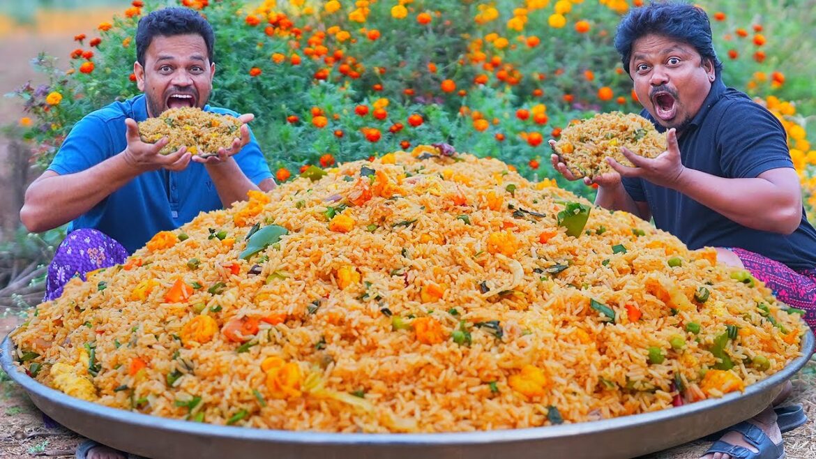 DELICIOUS ! Golden Shrimp Fried Rice | Shrimp Fried Rice Recipe | Yummy Golden Shrimp Fried Rice
