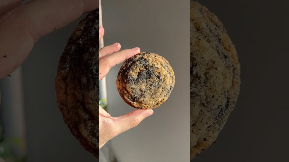Black Sesame Earl Grey Cookies