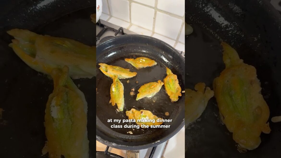 Fried Zucchini Flower Recipe #antipasto #zucchiniseason #zucchiniflowers #summerrecipe