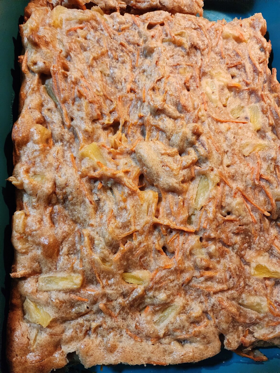 Added waaay too much pineapple to my carrot cake