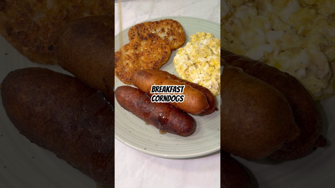 Breakfast Corndogs! Quick, easy and fun! #breakfast #corndog #cooking #recipe Breakfast Corndogs! Quick, easy and fun! #breakfast #corndog #cooking #recipe