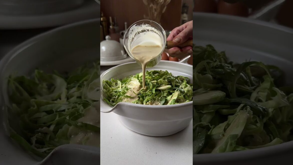 Walnut-Crusted Steak Cutlets with a Crispy Brussels Sprout Salad
