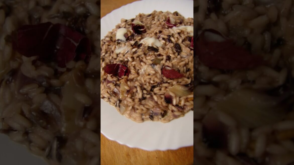 Risotto di radicchio.                    Full recipe www.milellaskitchen.com