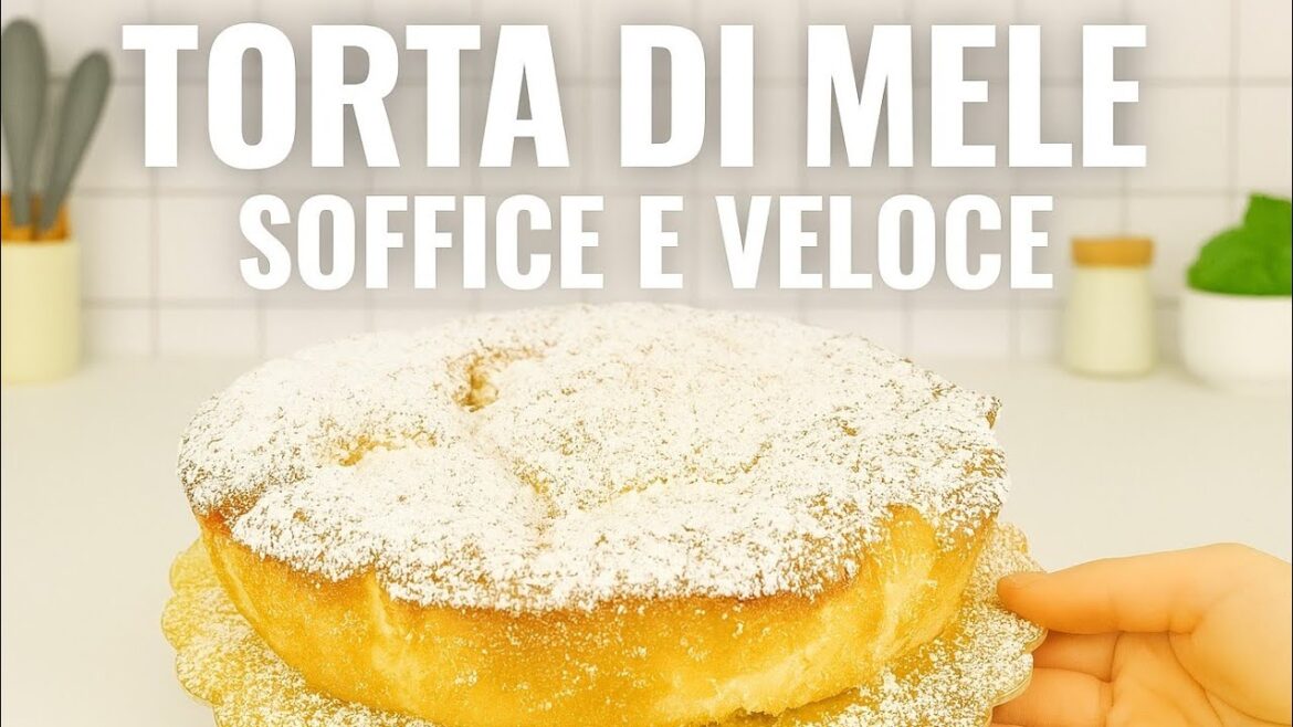 Torta di mele soffice e veloce!! Ricetta in 5 minuti