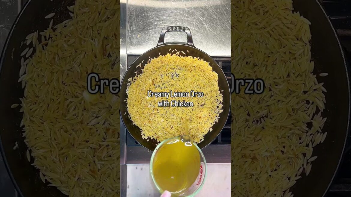 Lemon Chicken Orzo Recipe