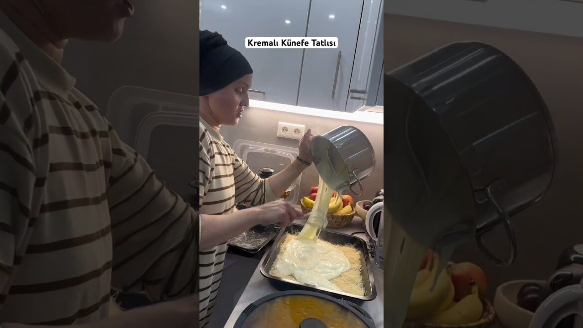 Kremalı Künefe Tatlısı,ablamın ellerine sağlık,#keşfet#shorts#video#karadeniz#hatay#türkiye#istanbul