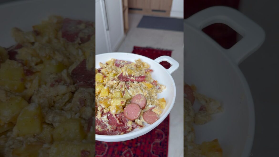 Turkish-Style Eggs with Sausage, Pastirma & Potatoes