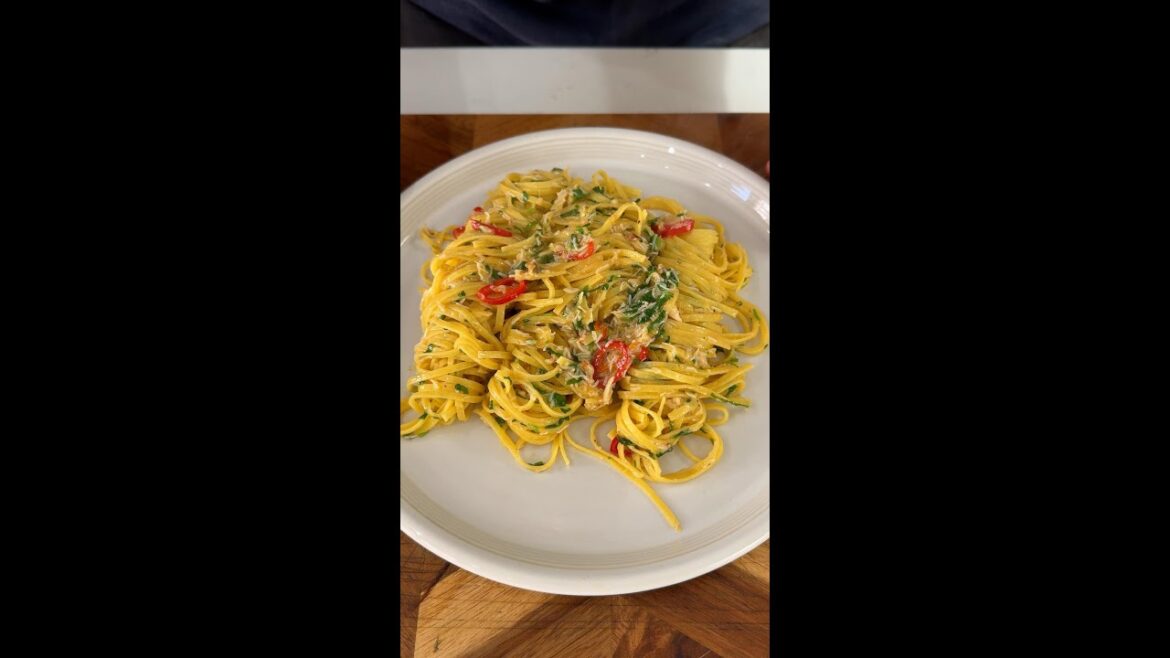 Easy Crab Linguine