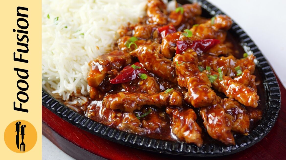 Hot Garlic Chicken Sizzler Recipe by Food Fusion