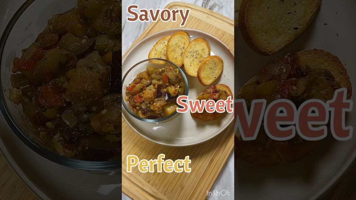 Eggplant Caponata Recipe | Sweet, Tangy, Savory Mediterranean Classic