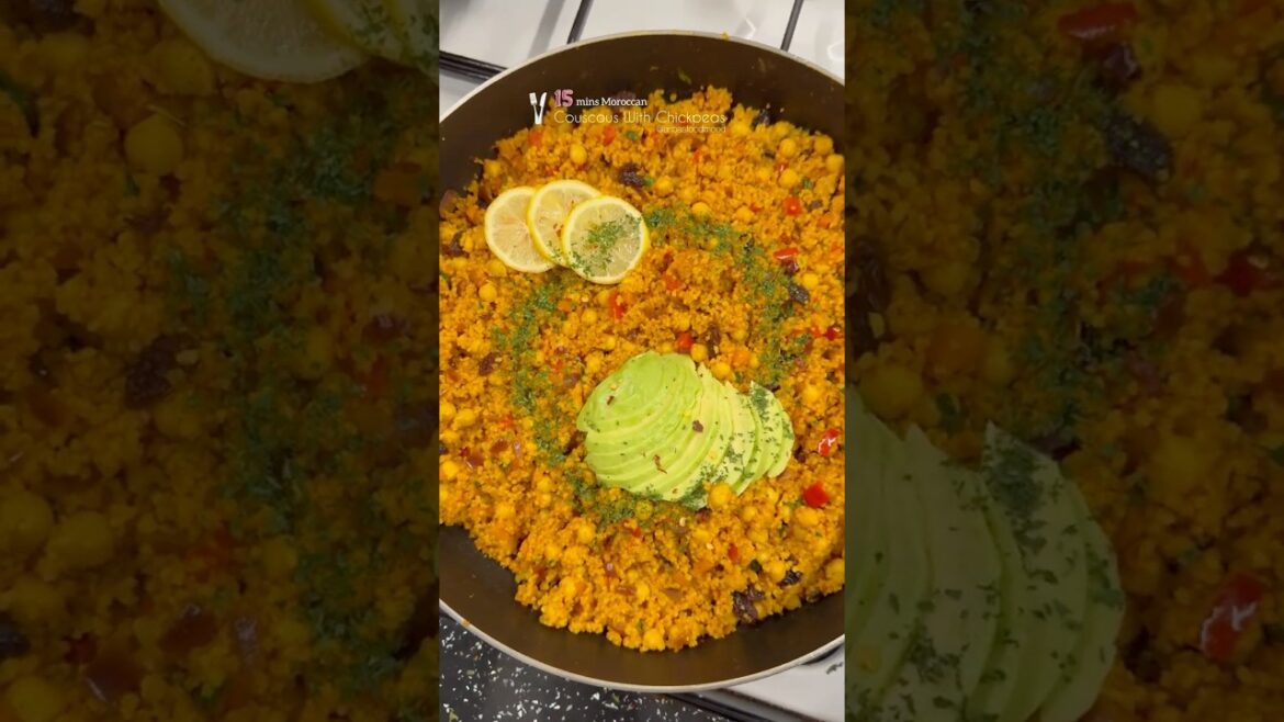 Moroccan chickpeas couscous #moroccan  #couscous #easyrecipe  #recipe